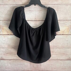 Chic Black off the shoulder Blouse